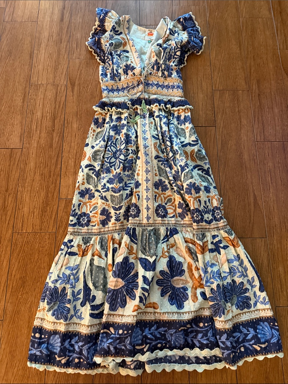 FARM Rio Ocean Tapestry Midi Dress- Medium - Picture 5 of 10